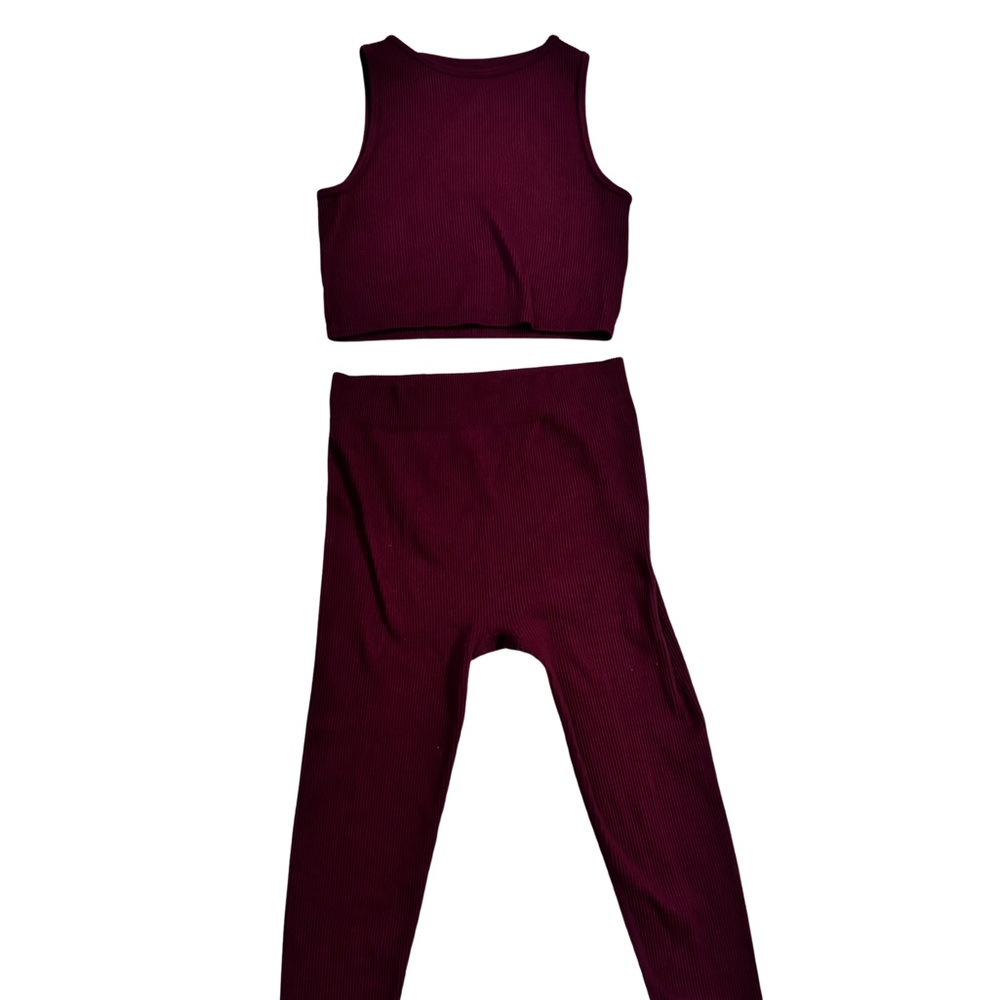 Primark Kids Deep Red Leggings Set